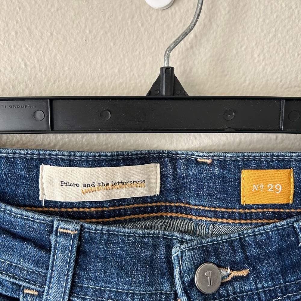 Anthropologie- Pilcro and the Letterpress High Rise Blue Jeans